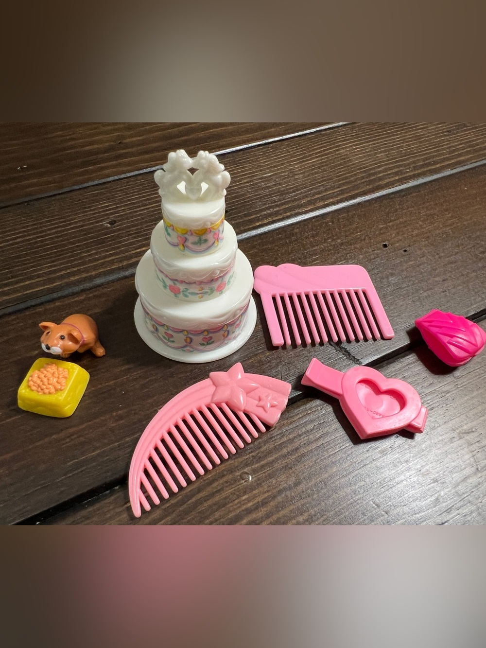 Vintage Hasbro My Little Pony Bride Wedding Cake, G1 Star Comb VTG LPS Barbie